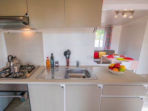 MOBILHOME 6 personnes - Premium | 3 Ch. | 6 Pers. | Terrasse surélevée