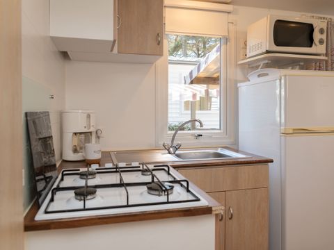 Mobilhome 6 personnes - ECO Mobil home 3ch. MAGDALENA (+ de 10 ans) 29m² + Terrasse semi-couverte 6 pers