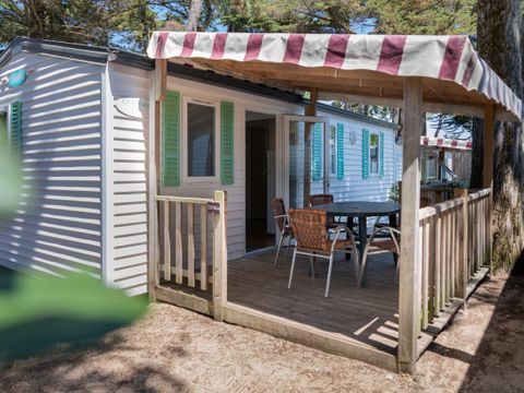 Mobilhome 6 personnes - ECO Mobil home 3ch. MAGDALENA (+ de 10 ans) 29m² + Terrasse semi-couverte 6 pers