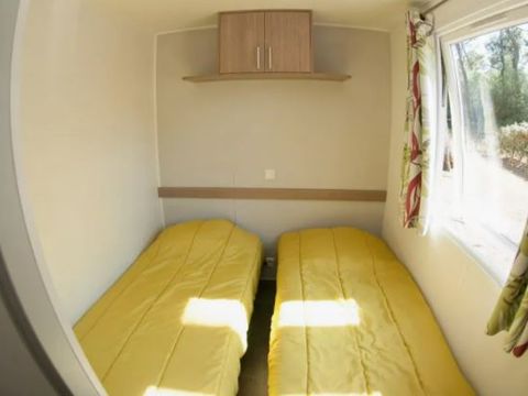 Mobilhome 6 personnes - ECO Mobil home 3ch. MAGDALENA (+ 10 ans) 29m² + Terrasse semi-couverte [durée spéciale dd] 6 pers