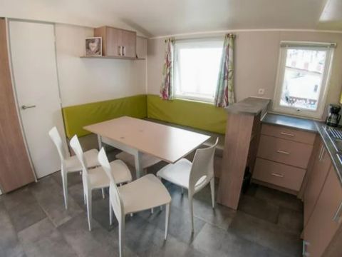 Mobilhome 6 personnes - ECO Mobil home 3ch. MAGDALENA (+ 10 ans) 29m² + Terrasse semi-couverte [durée spéciale dd] 6 pers