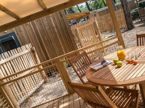 Mobilhome 3 personnes - CONFORT Mobil home 1ch. VANILLA (2016) 22m² + Terrasse semi-couverte 2/3 pers