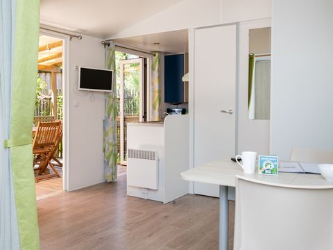 Mobilhome 3 personnes - CONFORT Mobil home 1ch. VANILLA (2016) 22m² + Terrasse semi-couverte 2/3 pers