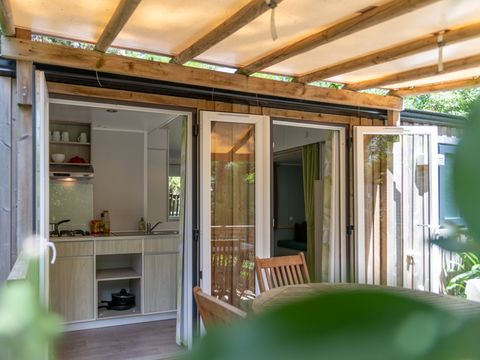 Mobilhome 3 personnes - CONFORT Mobil home 1ch. VANILLA (2016) 22m² + Terrasse semi-couverte 2/3 pers