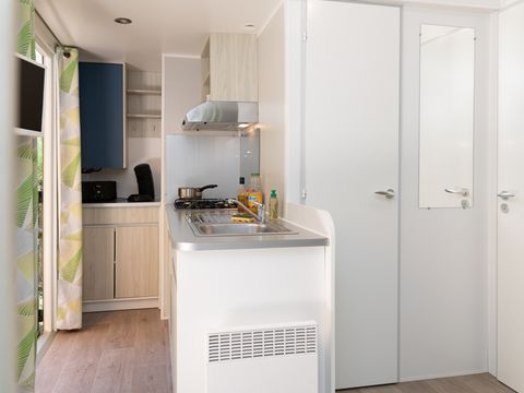 Mobilhome 3 personnes - CONFORT Mobil home 1ch. VANILLA (2016) 22m² + Terrasse semi-couverte 2/3 pers