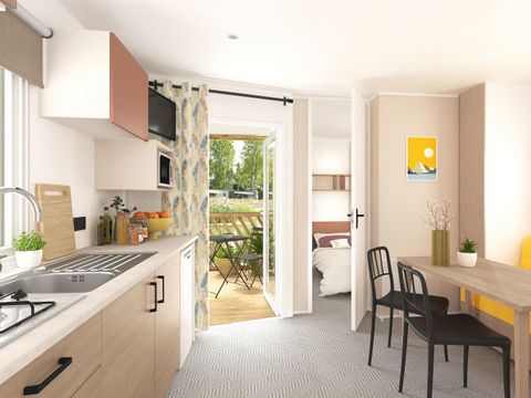 MOBILHOME 4 personnes - Loggia 2 chambres avec terrasse couverte