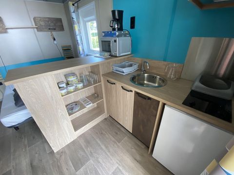 CHALET 2 personnes - Chalet Studio avec lit queen size et terrasse couverte