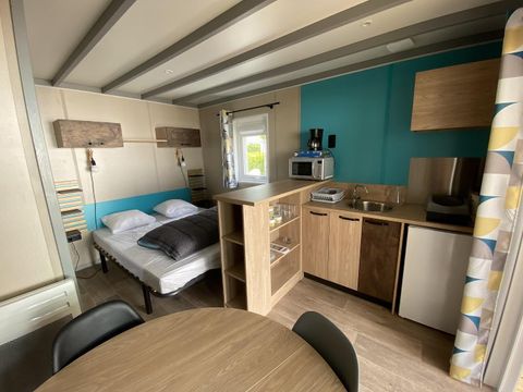 CHALET 2 personnes - Chalet Studio avec lit queen size et terrasse couverte