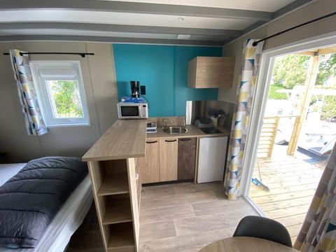 CHALET 2 personnes - Chalet Studio avec lit queen size et terrasse couverte