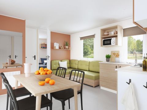 MOBILHOME 6 personnes - Cordélia 3 chambres avec terrasse couverte