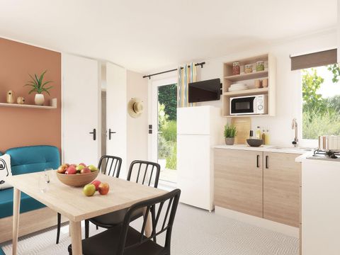 MOBILHOME 6 personnes - Titania 3 chambres avec terrasse couverte