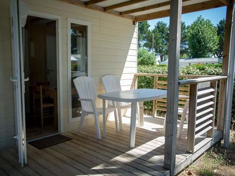 CHALET 2 personnes - Chalet 1 chambre avec terrasse couverte