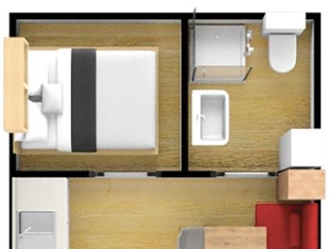 CHALET 2 personnes - Chalet 1 chambre