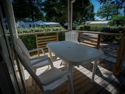 CHALET 2 personnes - Chalet 1 chambre avec terrasse couverte