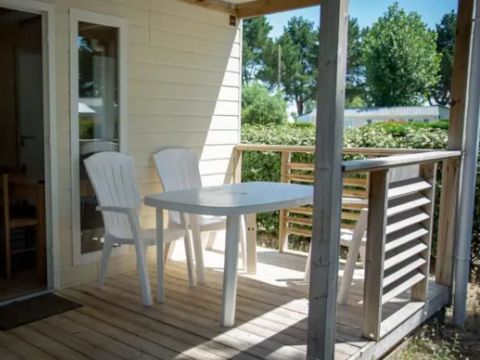 CHALET 2 personnes - Chalet 1 chambre avec terrasse couverte