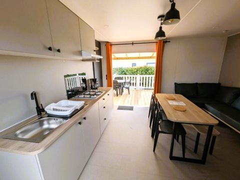MOBILHOME 6 personnes - Agora 3 chambres avec terrasse couverte