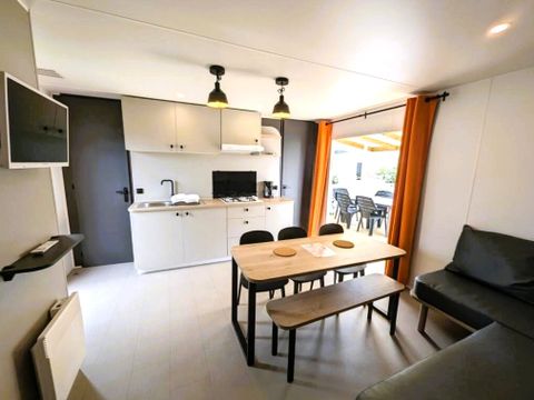 MOBILHOME 6 personnes - Agora 3 chambres avec terrasse couverte