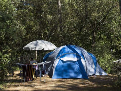 Emplacement -  	 Forfait Confort (1 tente, caravane ou camping-car / 1 voiture / électricité) 2/6 pers.
