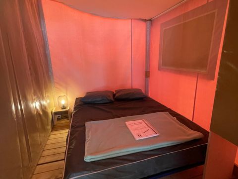TENTE TOILE ET BOIS 5 personnes - Sahari Lodge 2chambres - sans sanitaires - 19m² 2/5 pers