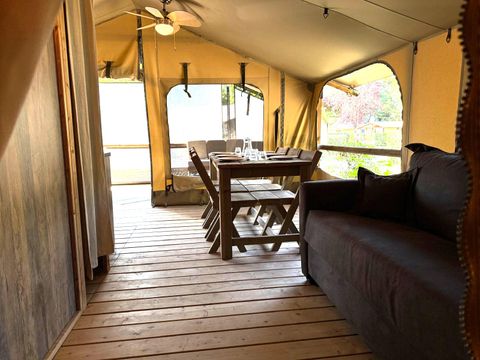 TENTE TOILE ET BOIS 6 personnes - Kabane Lodge 46 m²