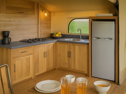 TENTE TOILE ET BOIS 6 personnes - Kabane Lodge 46 m²