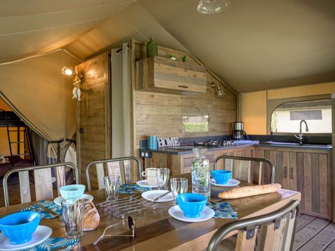 TENTE TOILE ET BOIS 6 personnes - Kabane Lodge 46 m²