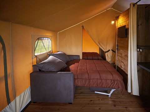 TENTE TOILE ET BOIS 6 personnes - Kabane Lodge 46 m²