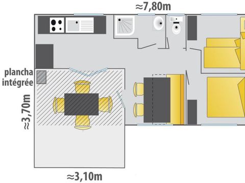 MOBILHOME 5 personnes - RONDIN