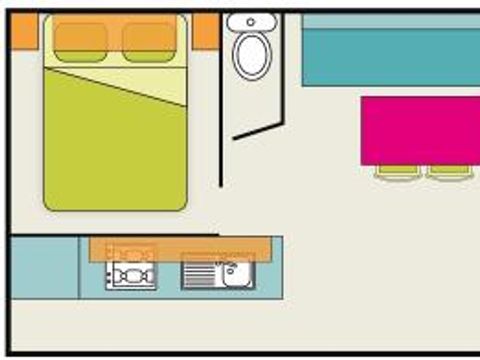 MOBILHOME 4 personnes - EDEN Duo 2/4 pers