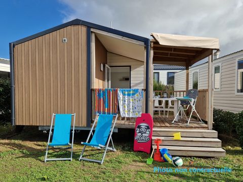 Mobilhome 5 personnes - Grand Cottage Confort Terrasse Couverte