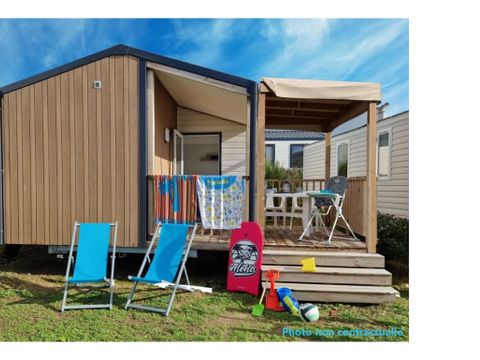 Mobilhome 5 personnes - Grand Cottage Confort Terrasse Couverte