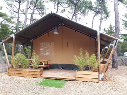 Tente en toile et en bois 5 personnes - SAFARI