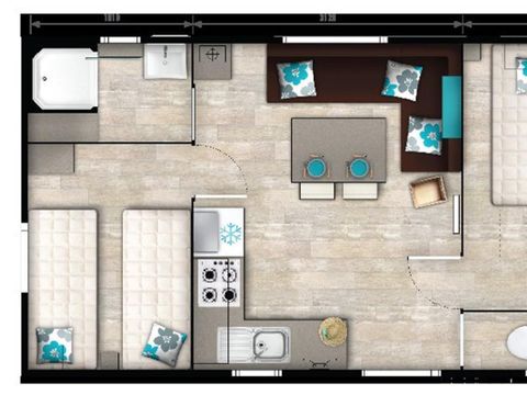 MOBILHOME 4 personnes - GRAND CONFORT 27 m2