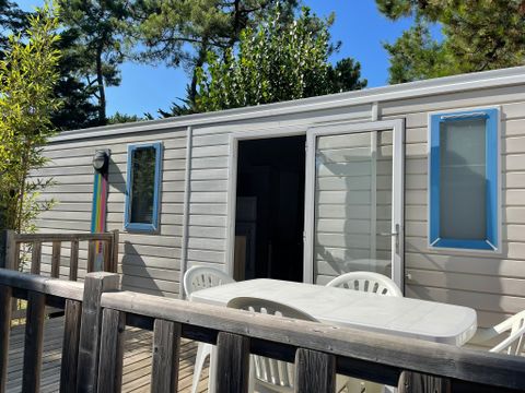 MOBILHOME 5 personnes - IBIZA 27m² - 2 chambres avec terrasse bois