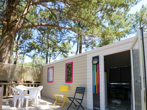 MOBILHOME 6 personnes - BERMUDES 31.50m² - 3 chambres - 6 personnes, avec terrasse bois