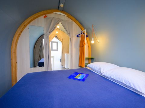 TENTE TOILE ET BOIS 4 personnes - TENTE COCO SWEET 2 ch. 4 pers - 16m2 - auvent toilé