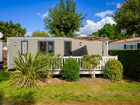 Mobilhome 6 personnes - COTTAGE - CONFORT - 3 chambres - 35m2 - Terasse parasol