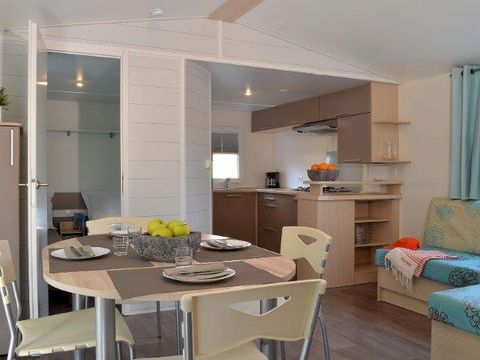 MOBILHOME 5 personnes - COTTAGE CONFORT 2 ch. 4/5 pers. - 30m2 - terrasse parasol 5 pers