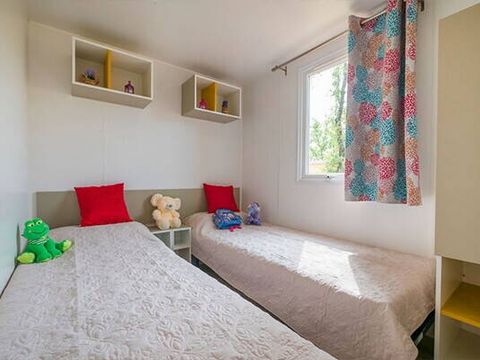 BUNGALOW 6 personnes - Mobil-home | Comfort | 3 Ch. | 6 Pers. | Terrasse surélevée | Clim.