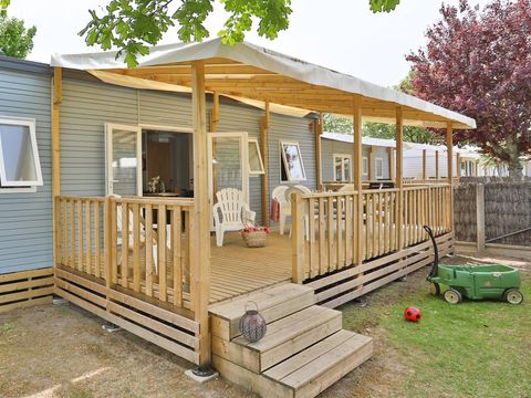 Bungalow 6 personnes - Mobil-home | Comfort | 3 Ch. | 6 Pers. | Terrasse surélevée