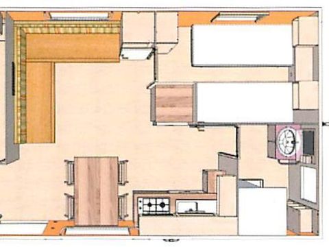 MOBILHOME 4 personnes - La Maraîchin 2ch. 4 pers
