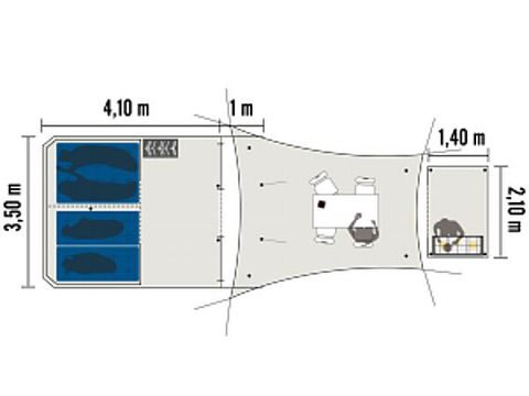 TENTE 4 personnes - La Tot prêt à camper 2ch. 4 pers