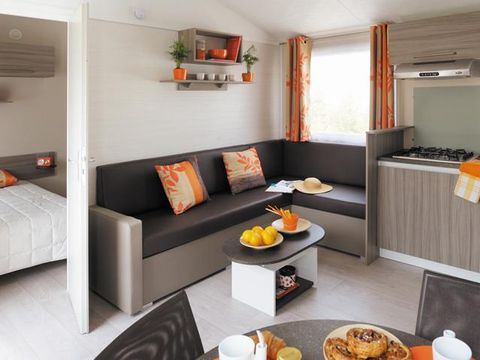 MOBILHOME 6 personnes - CAMPING ACAPULCO  3 chambres +2 SDB+terrasse couverte (lave-vaisselle )36/40m²