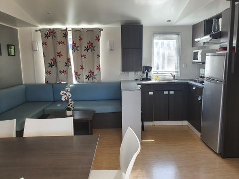 MOBILHOME 6 personnes - CAMPING ACAPULCO  3 chambres +2 SDB+terrasse couverte (lave-vaisselle )36/40m²