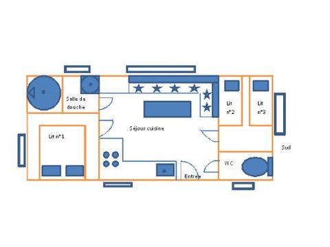 MOBILHOME 4 personnes - SUPER VENUS
