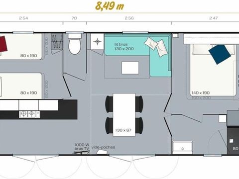 MOBILHOME 4 personnes - Premium Grand large