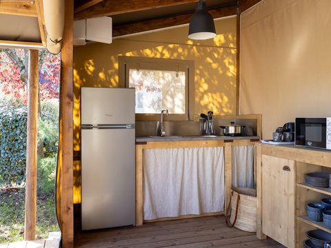 CHALET 4 personnes - Cabane Cotton Confort 32m² - 3 chambres + terrasse couverte + Quartier piéton 6 pers