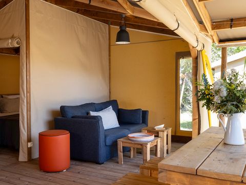 CHALET 4 personnes - Cabane Cotton Confort 32m² - 3 chambres + terrasse couverte + Quartier piéton 6 pers