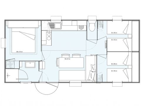 Mobilhome 6 personnes - TV