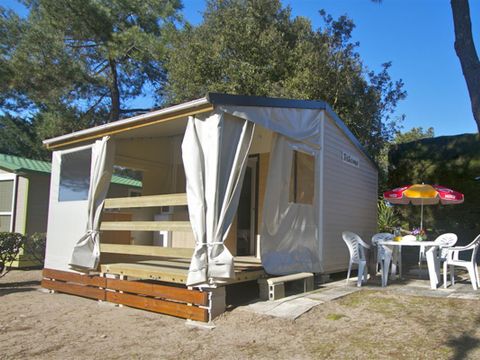 Bungalow toilé 4 personnes - AVENTURE - Tithome Fuschia 20 m² - 2 chambres